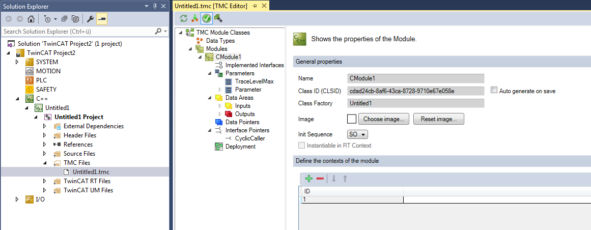 TwinCAT Module Class Editor (TMC) 1:
