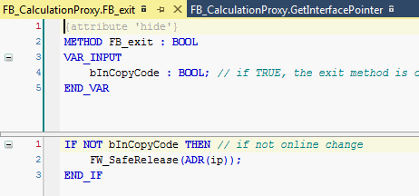 Creating an FB which likewise offers this functionality there as a simple proxy in the second PLC,  5: