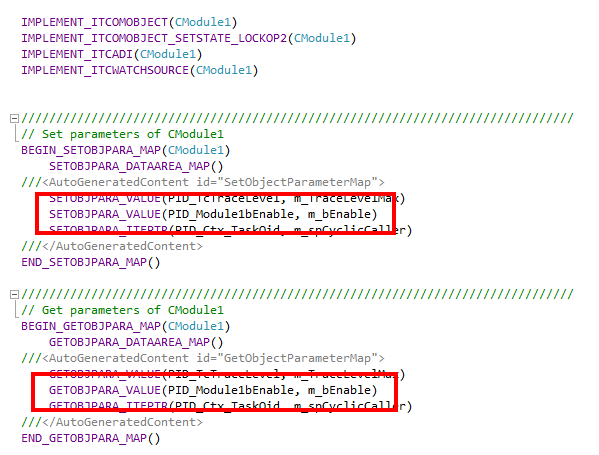 Add / modify / delete parameters 6: