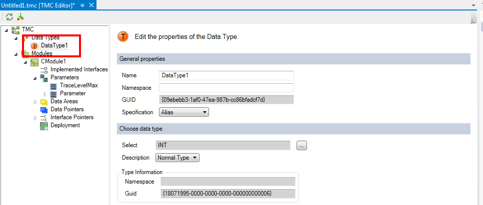 Add / modify / delete data types 2: