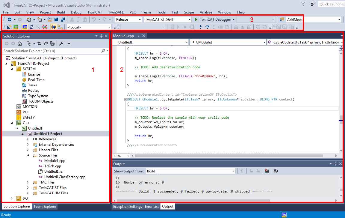TwinCAT C++ development 1: