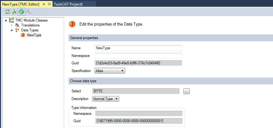Management and identification of data types 1: