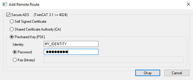 Pre-Shared Keys (PSK) 1: