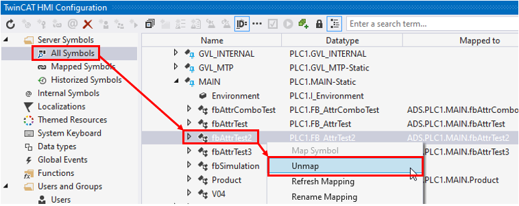 Applying the PLC attribute functionality step-by-step 1: