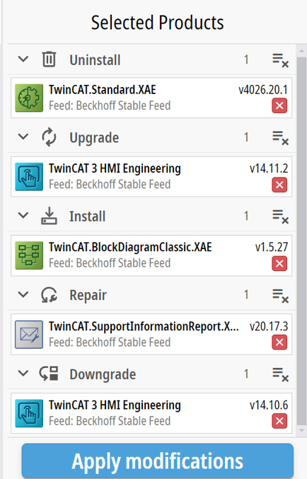 Managing TwinCAT software 8: