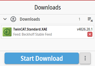 Manage TwinCAT software as a ZIP file 1: