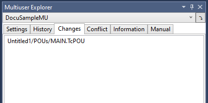 Changes tab 1: