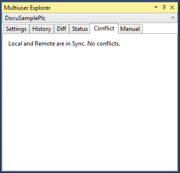 Conflict tab 1: