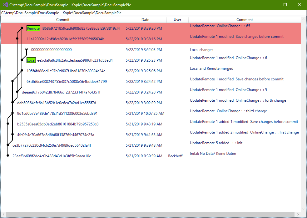 History tab 2: