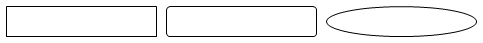 Rectangle, rounded rectangle and ellipse 1: