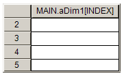 Configuring a table 1: