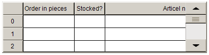 Configuring a table 10: