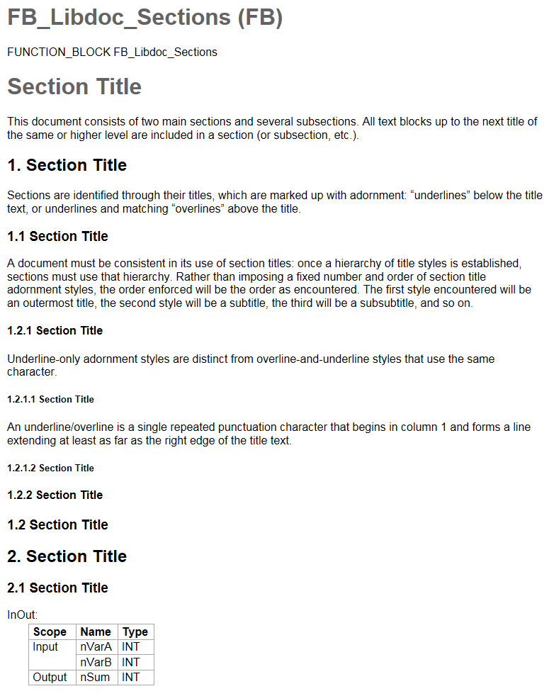 Sections 2: