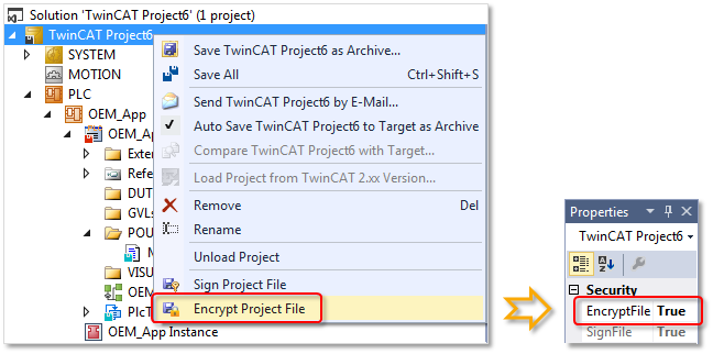 Project file encryption 3: