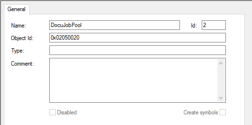 General tab 1: