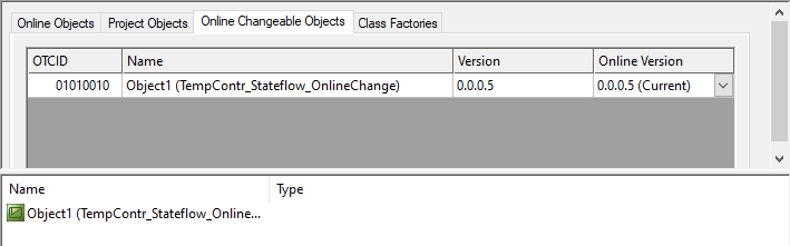 Online Changeable Objects tab 1: