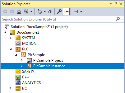 PLC instance node 1: