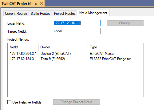 NetId Management tab 2: