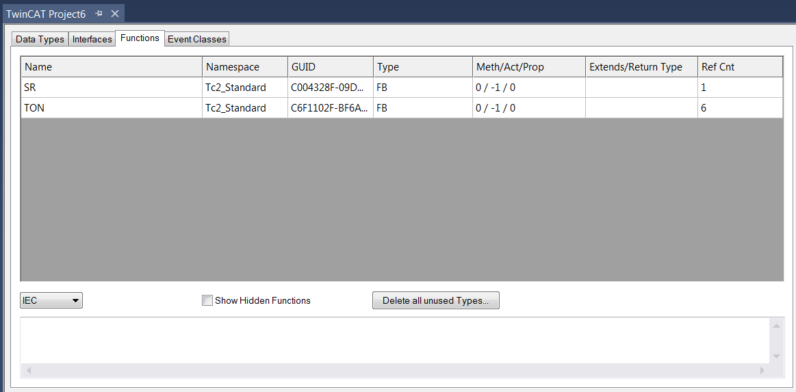 Functions tab 1: