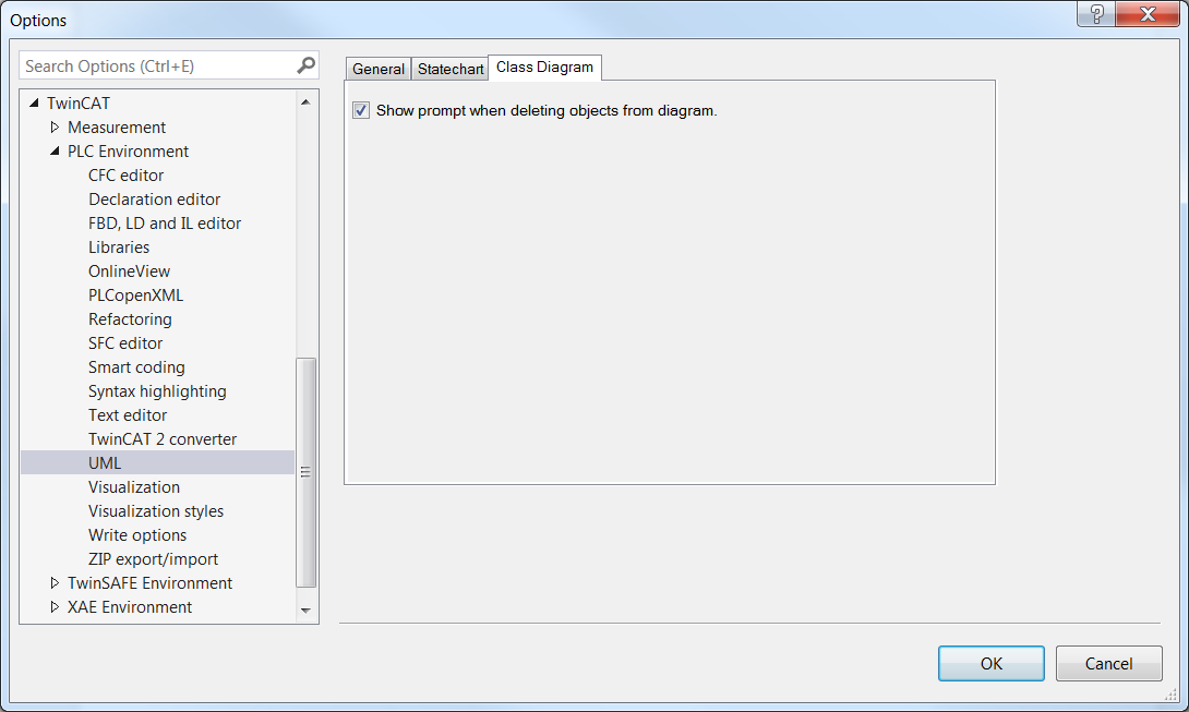 Dialog Options - UML 6: