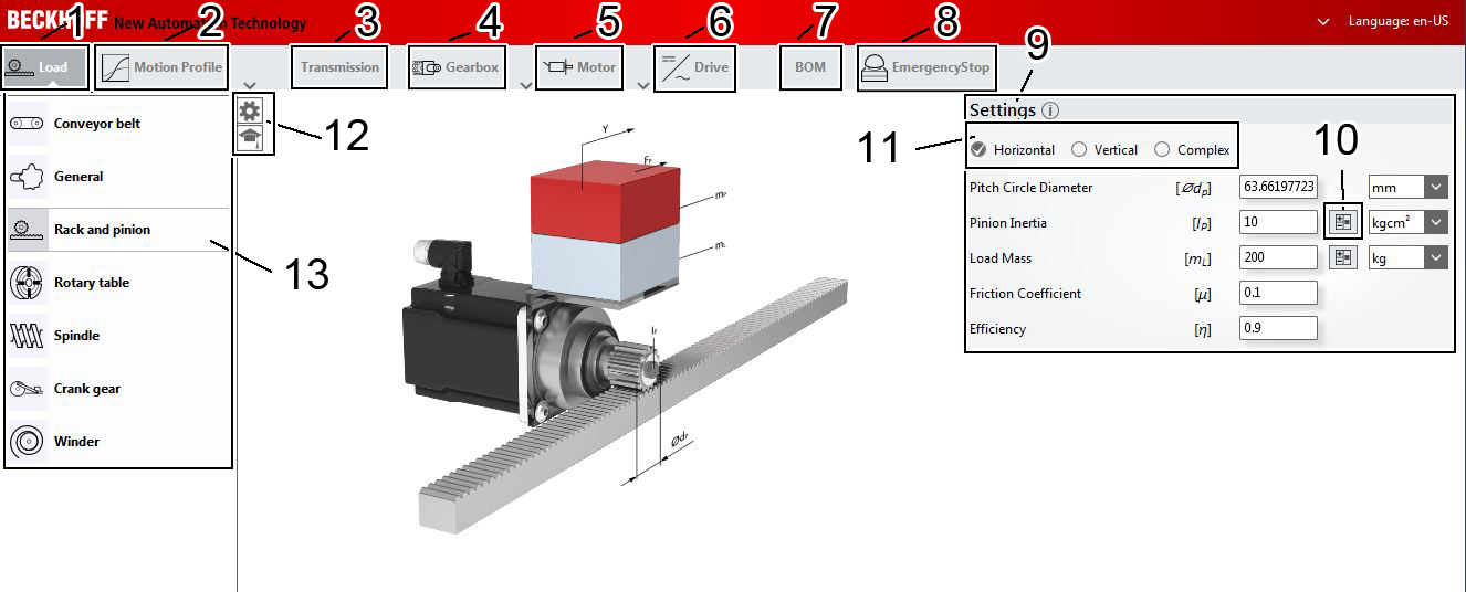 Axis user interface 1: