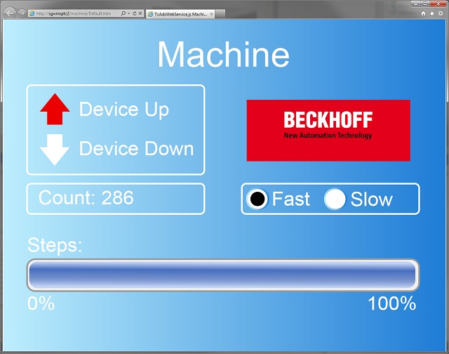 Example: Maschine.pro with HTML5, SVG, JavaScript 2:
