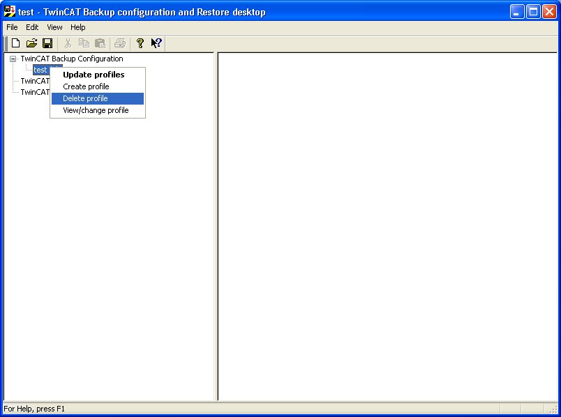 Delete configuration 1: