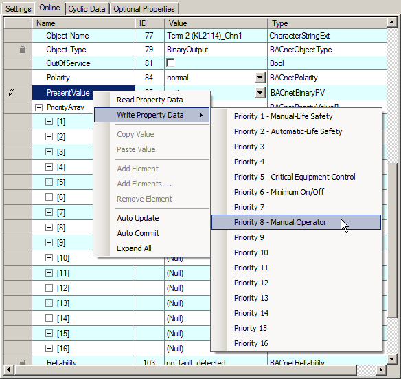 BACnet objects and properties 8: