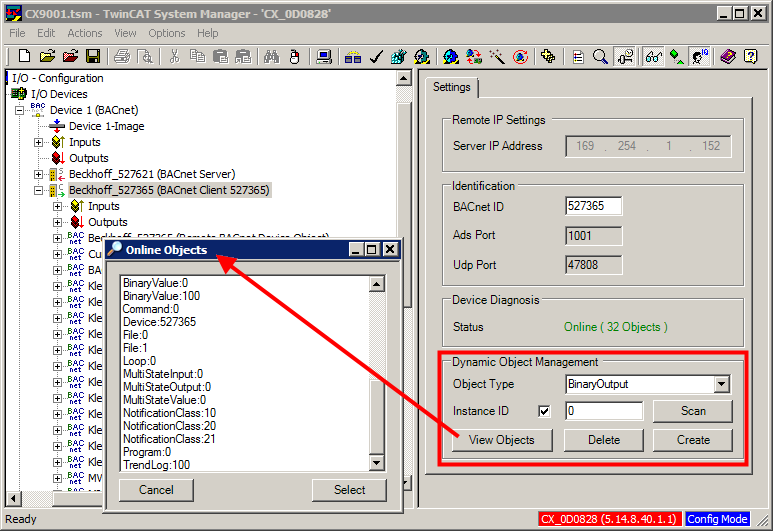 Managing dynamic objects 2: