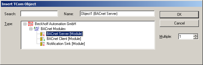 Example: Create BACnet adapters and servers 2: