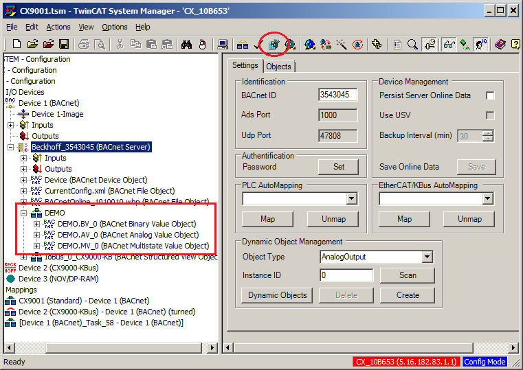 Example: PLC automapping 8: