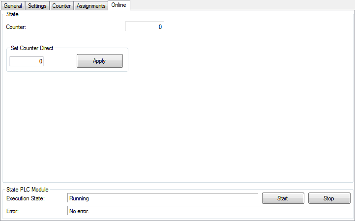 Up/Down counter via KL1512 Digital Signal 3: