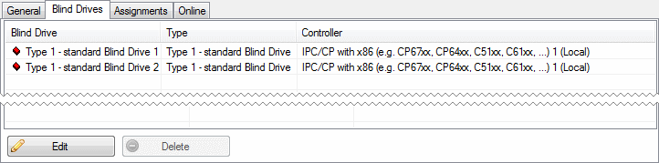 Standard Blind Drive Group 1: