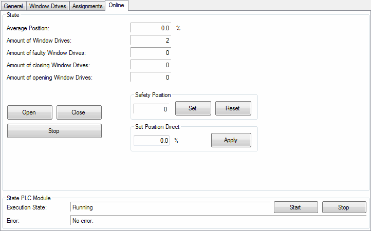 Standard Window Drive Group 2: