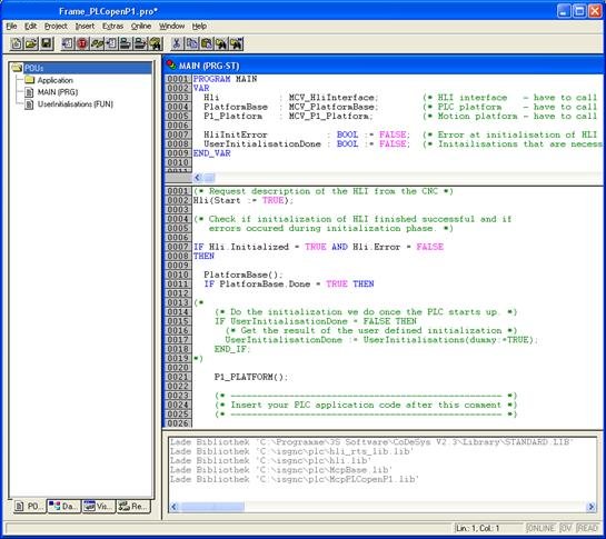 Function block MCV_P1_PLATFORM 1: