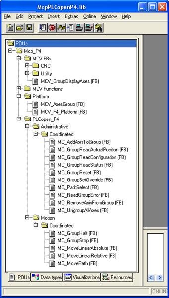 Axes group-library PLCopen Part4 1: