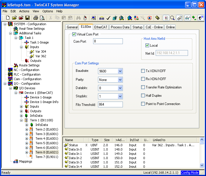 Configuration with System Manager 2: