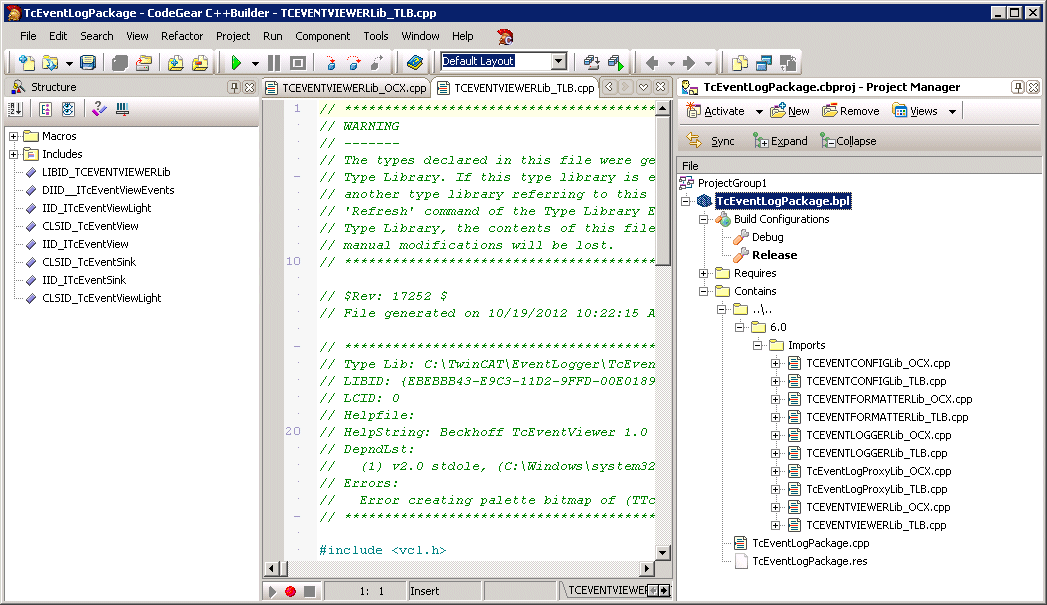 Integration in CodeGear C++Builder 2009 8: