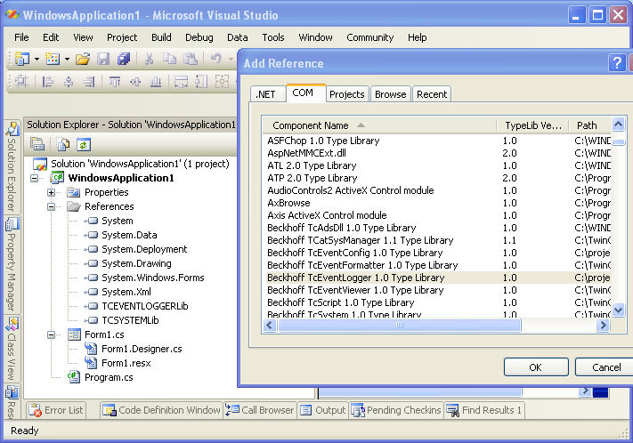 Displaying Logged Events in C# 1: