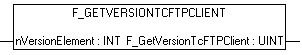 FUNCTION F_GetVersionTcFTPClient 1: