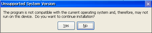 Installation Windows CE 2: