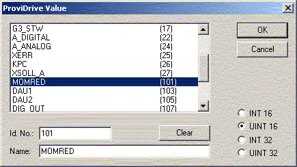 Configuration of ProfiDrives 8: