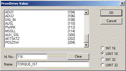 Configuration of ProfiDrives 9: