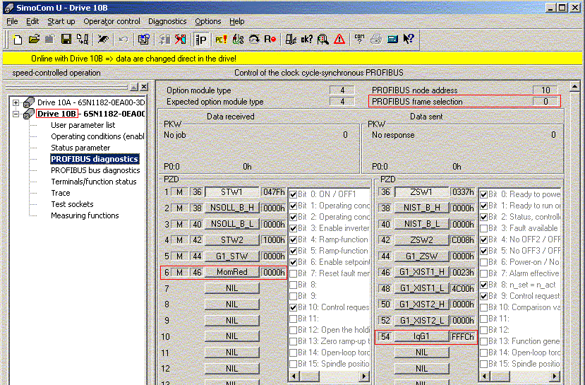 ProfiDrive Diagnostic 2: