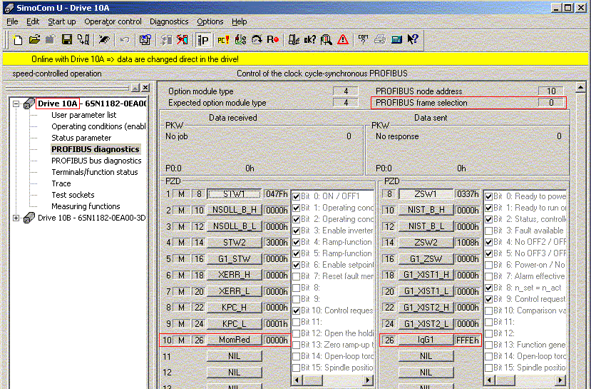 ProfiDrive Diagnostic 3: