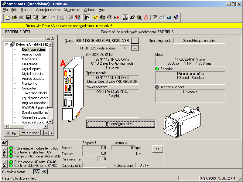 DriveCom Configuration for the CX1500-M310 3: