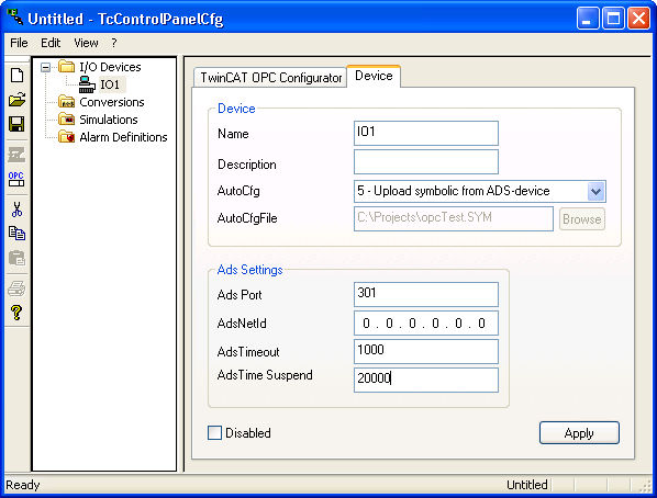 Receiving Data from the TwinCAT I/O task 4: