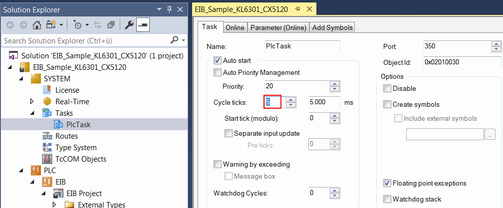 KL6301 with CX5120 4:
