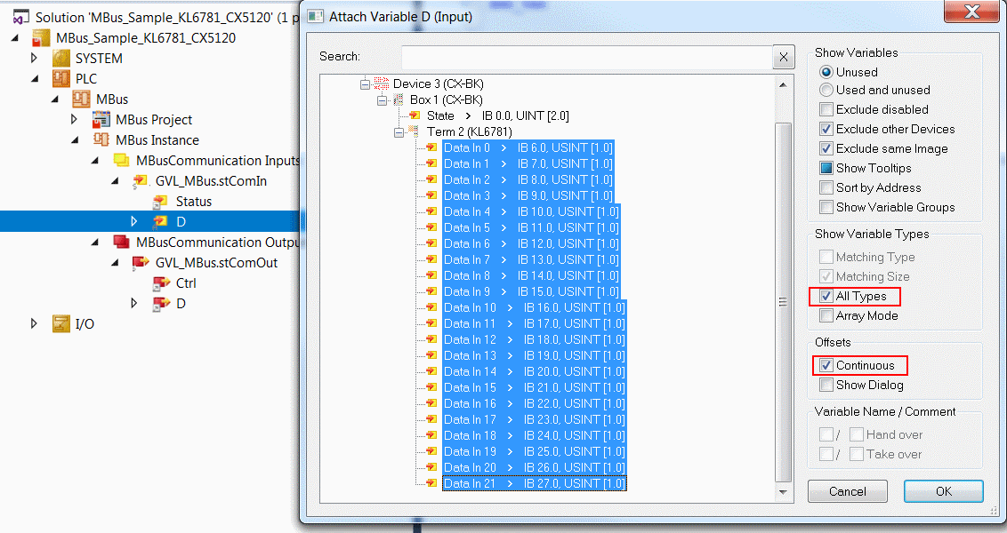 KL6781 with CX5120 7: