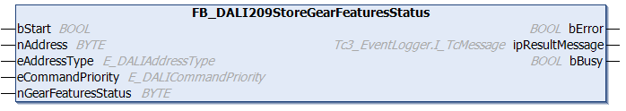 FB_DALI209StoreGearFeaturesStatus 1: